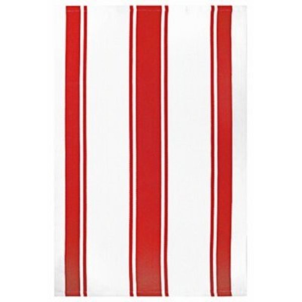 Mukitchen 20x30 RED Stripe Towel 6690-1706